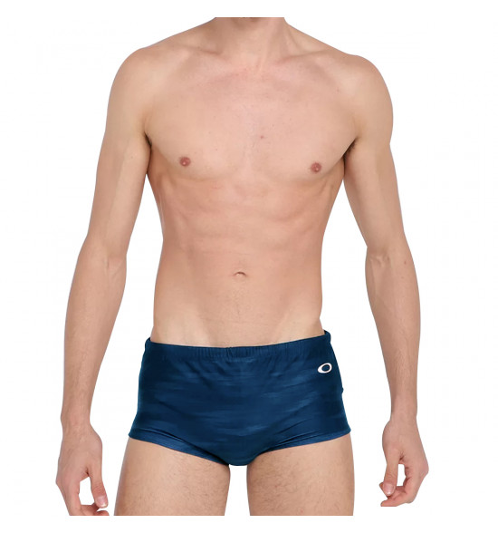 Sunga Oakley Basic Swim Print Trunk Navy Blue - 3