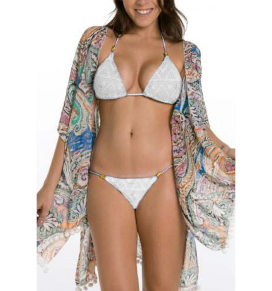 Saída de Praia La Bamba Kimono Boho Chic Marítimo