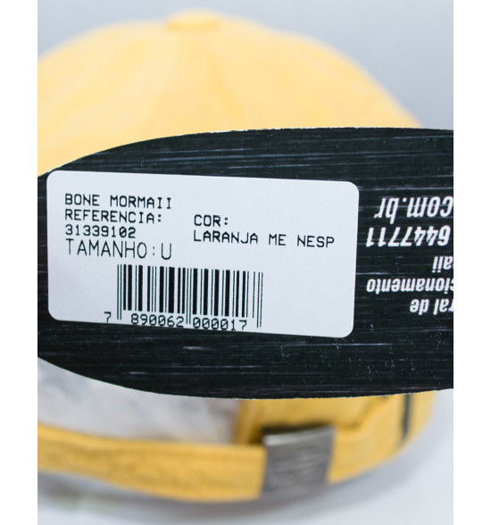 Boné Mormaii Básico Amarelo Com Logo Bordado LIQUIDAÇÃO - 4