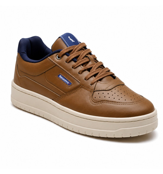 Tênis Reserva Vortex Marrom – Elegância Casual e Conforto Premium