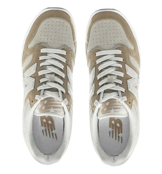 Tênis New Balance NB480 Low Khaki com Branco - 2