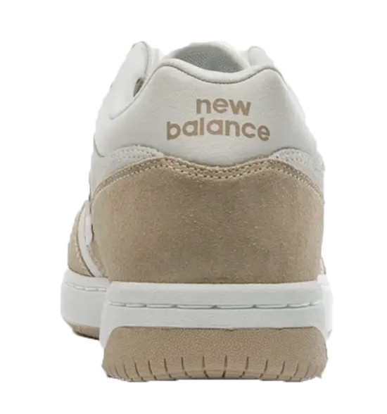Tênis New Balance NB480 Low Khaki com Branco - 4