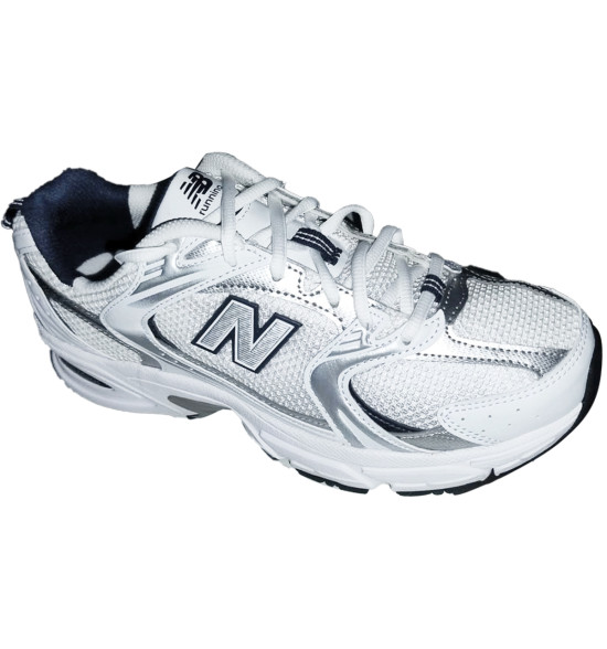 Tênis New Balance NB530 Branco Prata e Marinho – Estilo Retro-Running e Conforto