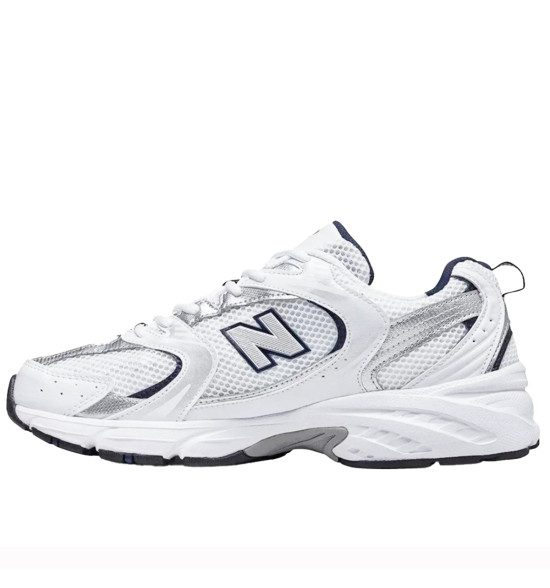 Tênis New Balance NB530 Branco Prata e Marinho – Estilo Retro-Running e Conforto - 3