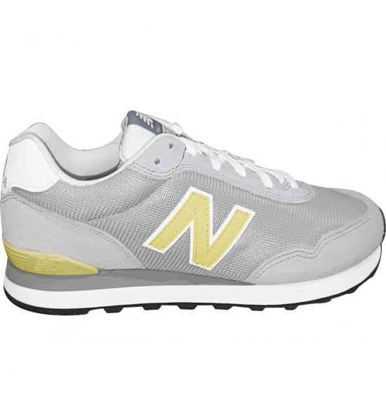 Tênis New Balance 515 v2 Cinza com Amarelo Claro - 3