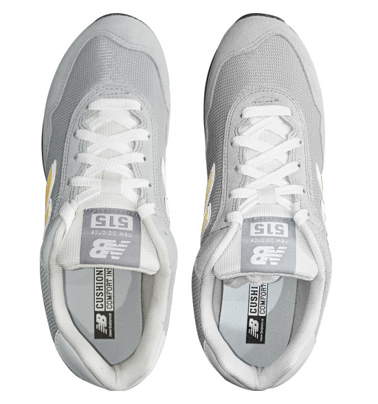 Tênis New Balance 515 v2 Cinza com Amarelo Claro - 2