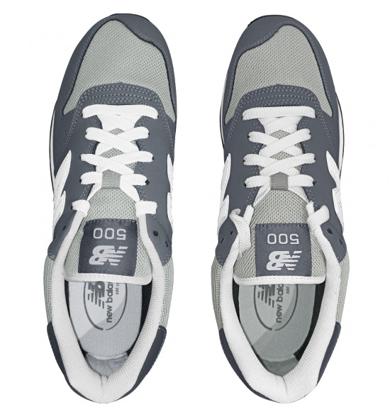 Tênis New Balance 500 v2 Cinza Grafite e Branco - 2