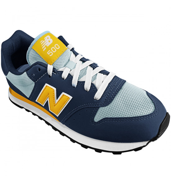 Tênis New Balance 500 v2 Marinho com Amarelo