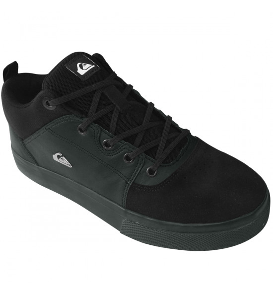 Tênis Quiksilver Shoe Slash Leather Black
