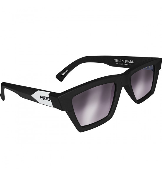 Óculos Evoke Time Square A12 Retrô Matte Black White/Lente Gray Gradient