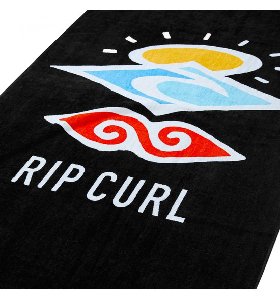 Toalha Rip Curl Essential Tower Black Red - 4