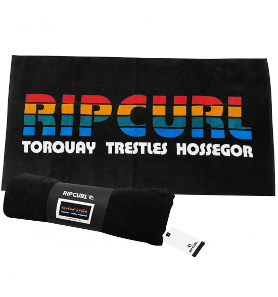 Toalha Rip Curl Mixed Towel Black The Wolrd Tour RC - 3