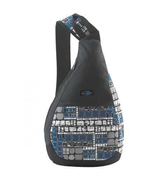 Mochila Mormaii Transversal Sweet Preto com Azul