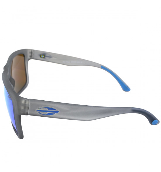 Óculos Mormaii San Diego Cinza Translucido/ Lente Revo Azul Ice - 4