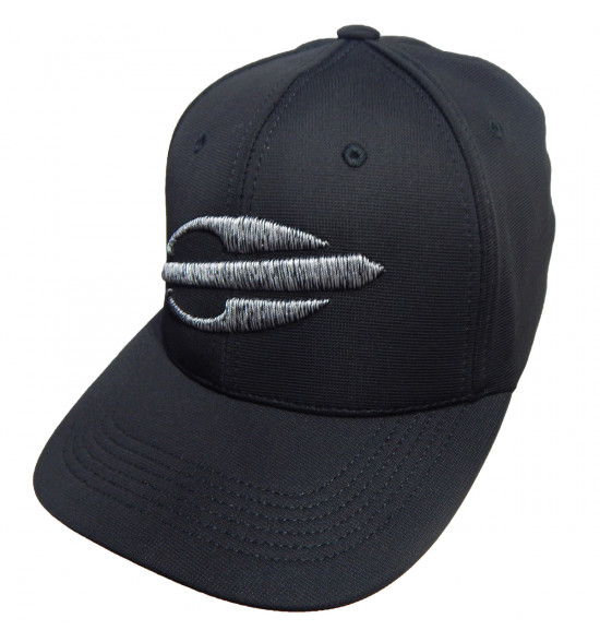 Boné Mormaii FlexCap Frontier Preto Com Logo Prata