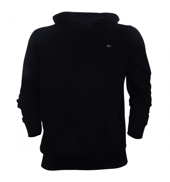 Moletom Quiksilver Canguru Light Fleece Preto