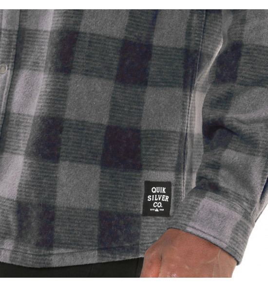 Jaqueta Quiksilver Xadrez Surf Days Cinza - 3