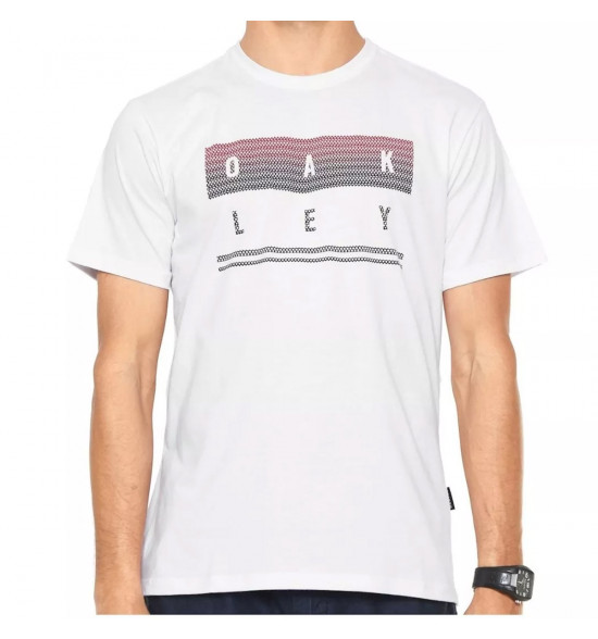 Camiseta Oakley Geometrica Stack Tee Branco - 3