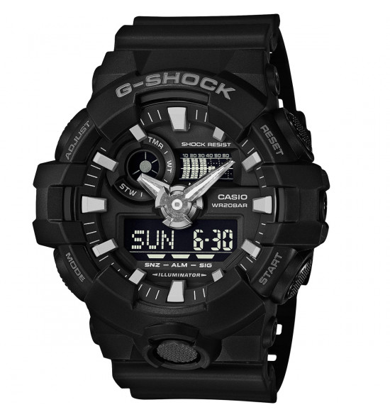 Relógio Casio G-Shock Digital e Analógico GA-700-1BDR Preto