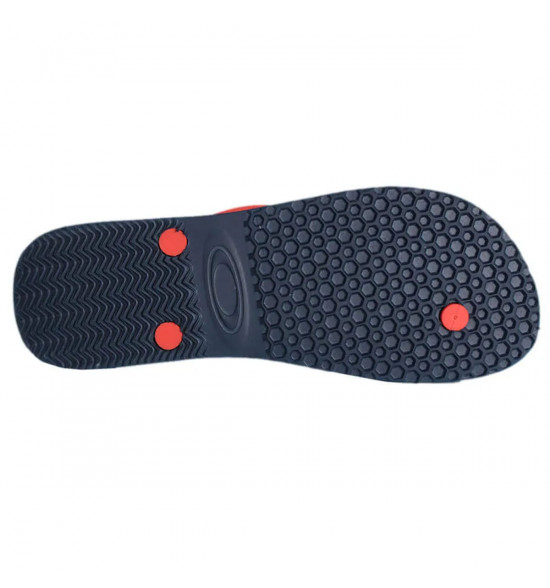 Chinelo Oakley Wave Point Azul com Laranja - 4