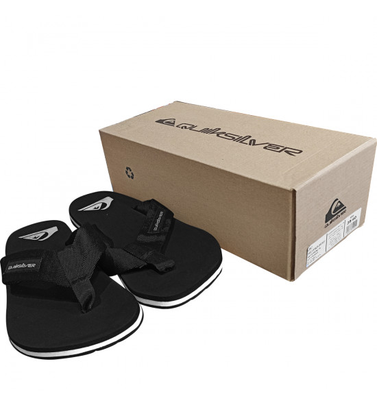 Chinelo Quiksilver Layback Omni Basic Preto - 6