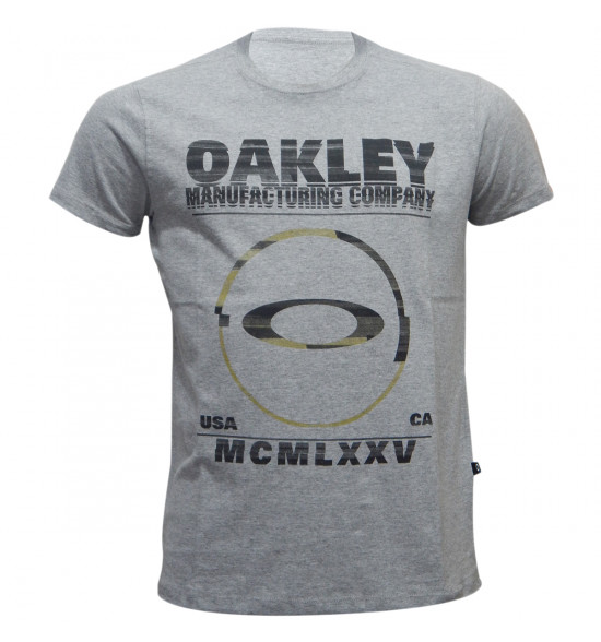 Camiseta Oakley Seeing Double Elipse Cinza