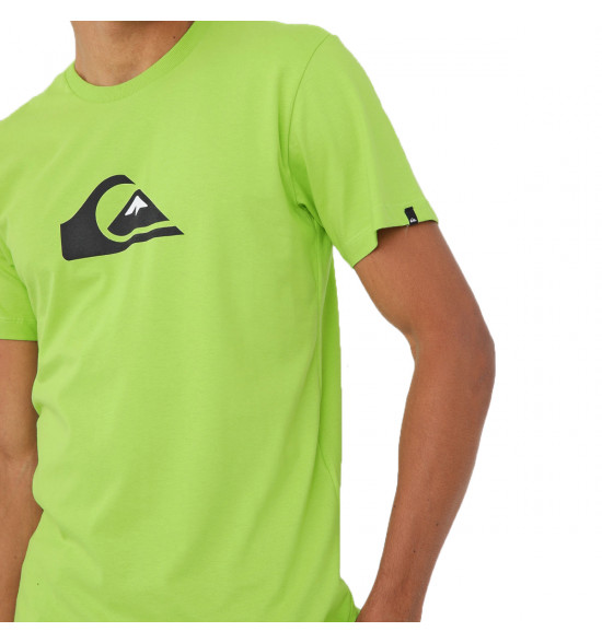 Camiseta Quiksilver Logo Color Verde Claro - 3