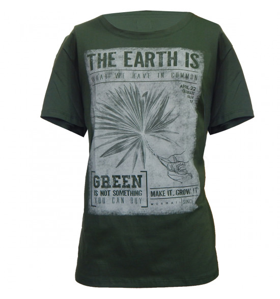Camiseta Mormaii Earth Now Verde Militar