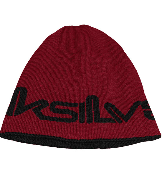 Gorro Quiksilver Dupla Face Double Omni Preto e Vinho - 3