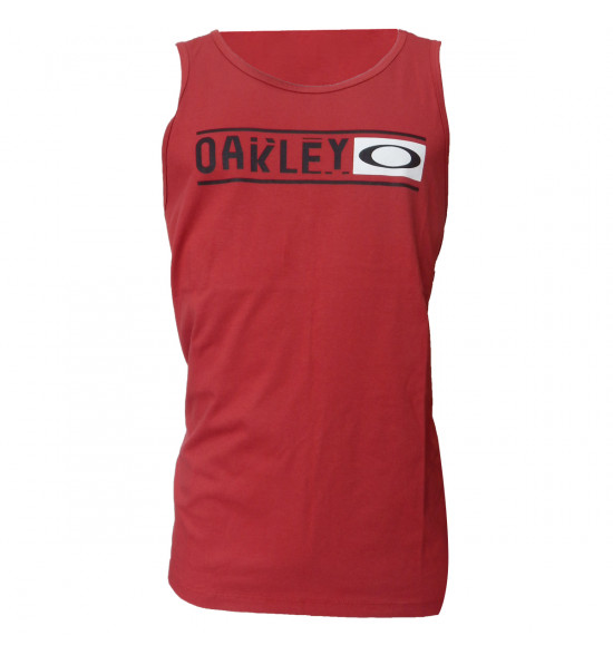 Regata Oakley Running Miles Tank Vermelho