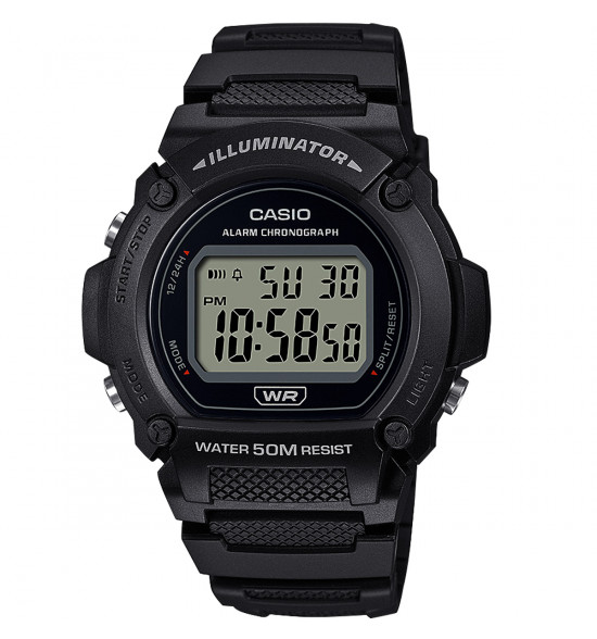 Relógio Casio Digital W-219H-1AVDF-SC Preto