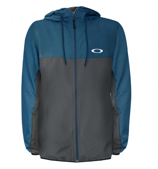 Jaqueta Oakley Windbreaker Blocked Jacket Navy Blue