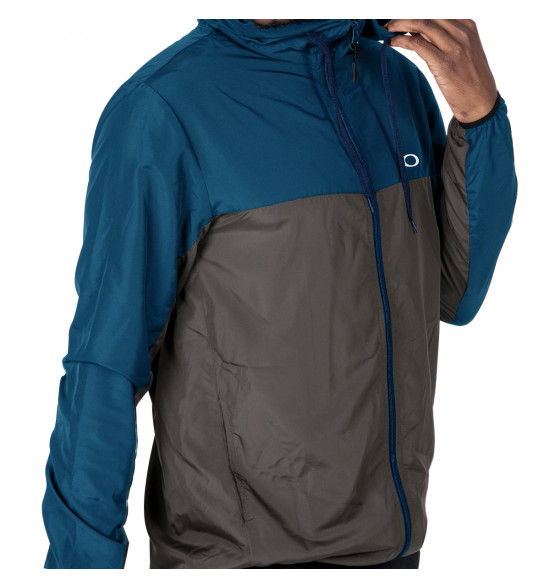 Jaqueta Oakley Windbreaker Blocked Jacket Navy Blue - 3