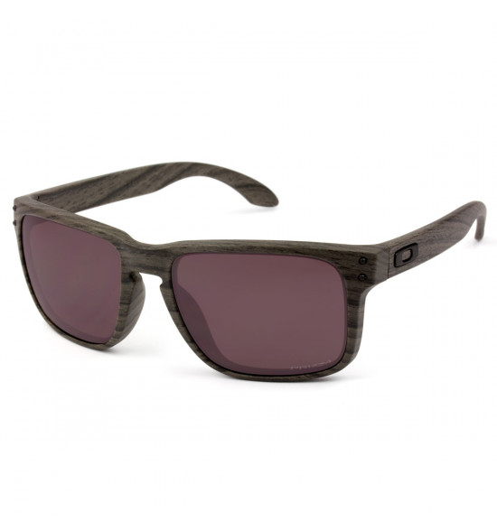 Óculos Oakley Holbrook Woodgrain/ Lente Prizm Daily Polarizado