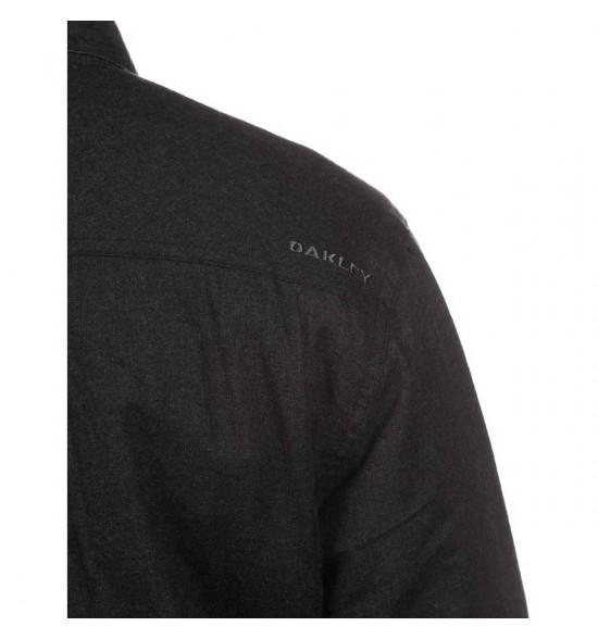 Jaqueta Oakley Flanelada Reserve Woven Dupla Face Preta - 6
