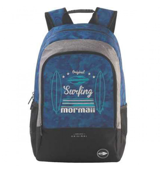 Mochila Mormaii Surfing Too Azul Com Cinza