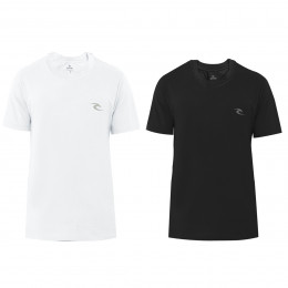 Kit 2 Camisetas Rip Curl Black & White