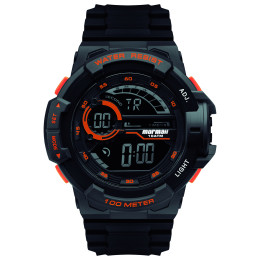 Relógio Mormaii Digital Wave MO3660AE/8L Preto e Laranja