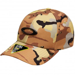 Boné Oakley Tincan Camo Desert Camuflado com Logo Preto