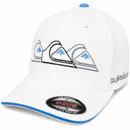 Boné Quiksilver Emb Three Logo Branco – Design Autêntico e Estilo Surf Premium