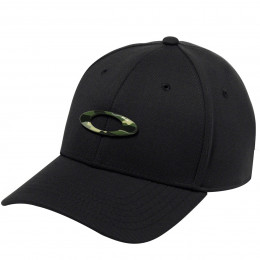 Boné Oakley Tincan Cap Preto com Logo Camuflado