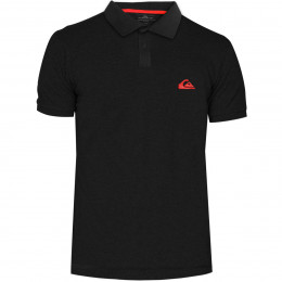 Camisa Polo Quiksilver Embroidery Piquet Preta