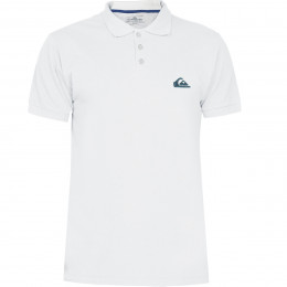 Camisa Polo Quiksilver Embroidery Piquet Branca