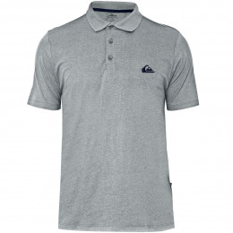 Camisa Polo Quiksilver Embroidery Piquet Cinza Mescla