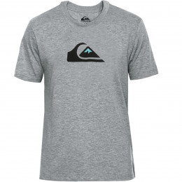 Camiseta Quiksilver Comp Logo Cinza Mescla 2.0