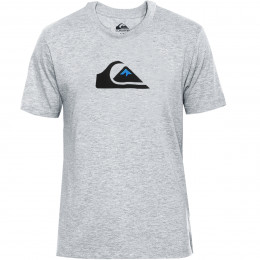Camiseta Quiksilver Comp Logo Cinza Claro Mescla