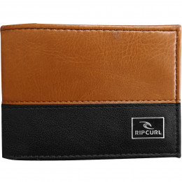 Carteira Rip Curl Corpawatu Icon PU Slim Brown e Black