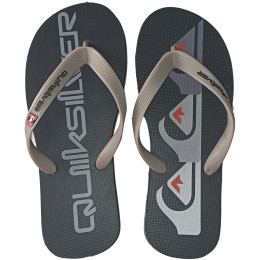 Chinelo Quiksilver Molokai Three Logo Preto