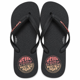 Chinelo Rip Curl Icons of Surf Black – Conforto, Durabilidade e Estilo Surfwear