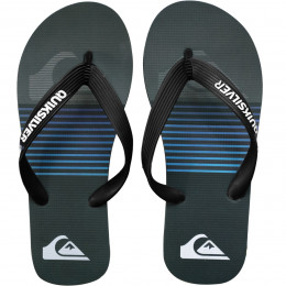 Chinelo Quiksilver Molokai Slab Stripe Preto